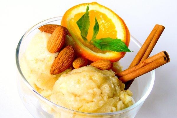 Самый новогодний десерт - мандариновое мороженое!